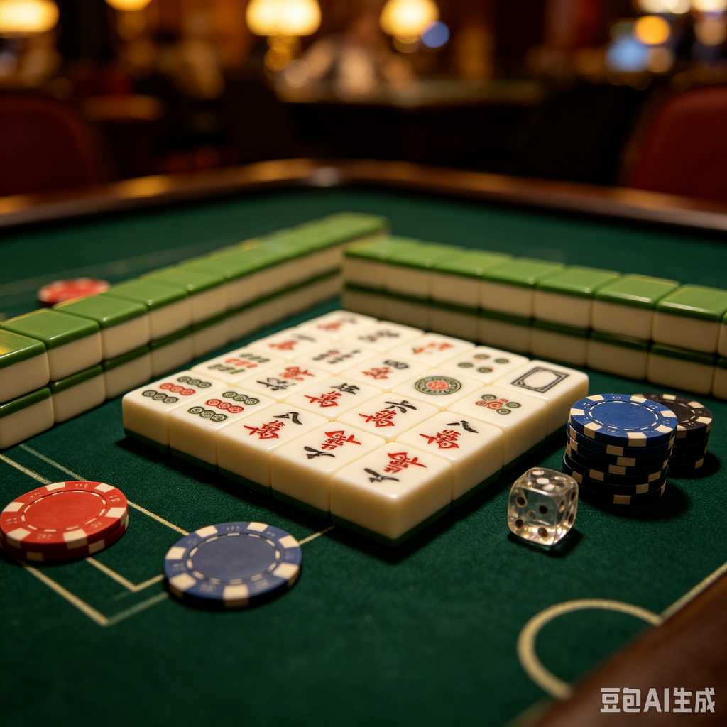 classic oriental board game mahjong